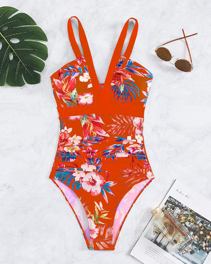 Serena -  Floral Swimsuit