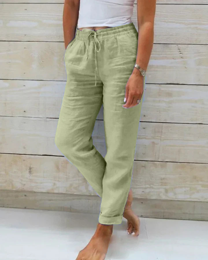 ELEONOR™ STRETCH TROUSERS IN COTTON BLEND