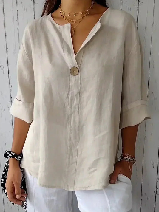 Scarlette - Casual V-neck Blouse