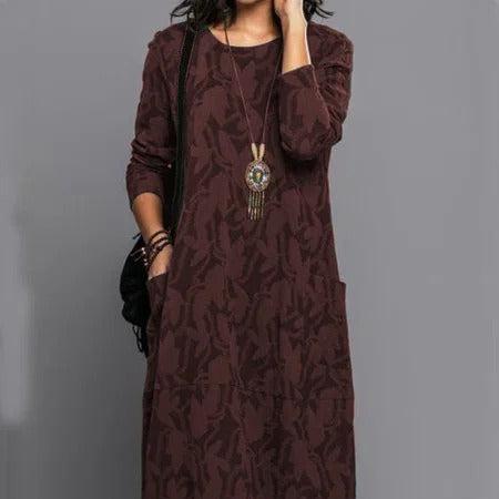 SOPHIE™ FLORAL PRINT LONG-SLEEVED DRESS