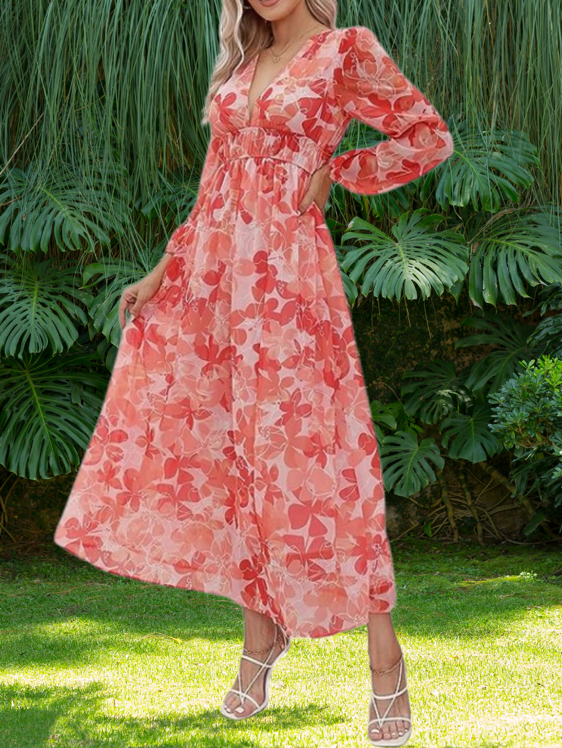 Carlotta Elegant Floral Dress