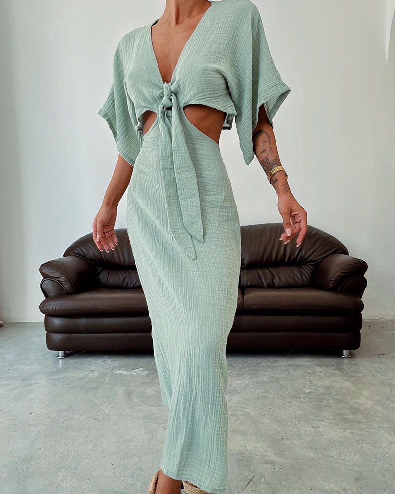 Christie Linen Maxi Dress