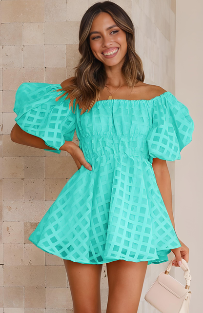 Corrine Off shoulder mini dress