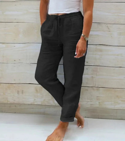 ELEONOR™ STRETCH TROUSERS IN COTTON BLEND