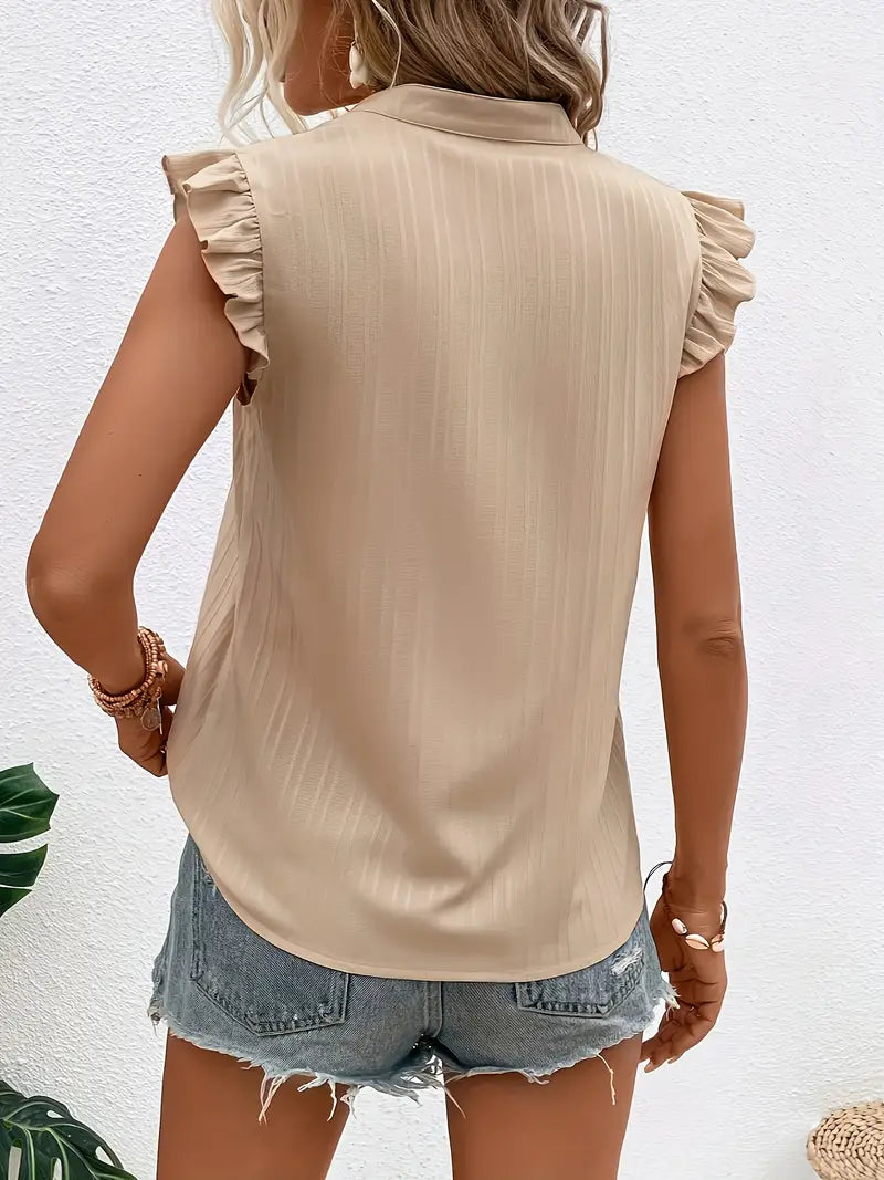 Monet Ruffle Trim Blouse