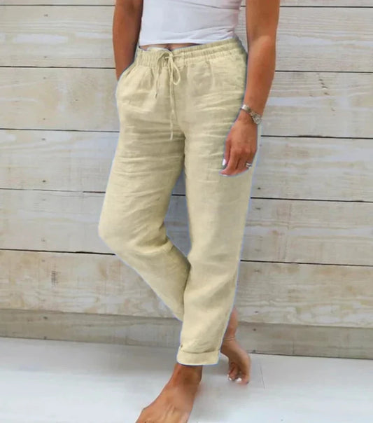 ELEONOR™ STRETCH TROUSERS IN COTTON BLEND