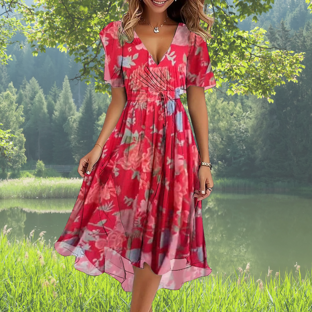 CLAIRE™ ELEGANT DRESS WITH SHORT SLEEVES