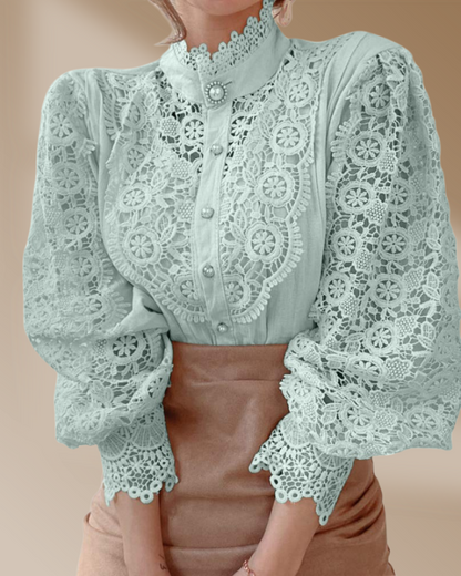 ALI™ CHIFFON TURTLENECK SWEATER