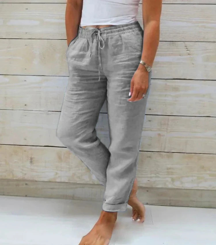 ELEONOR™ STRETCH TROUSERS IN COTTON BLEND