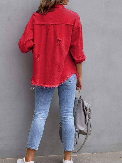 Eliana Frayed Denim Jacket