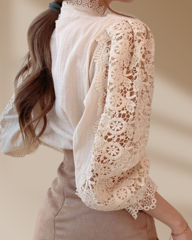 ALI™ CHIFFON TURTLENECK SWEATER