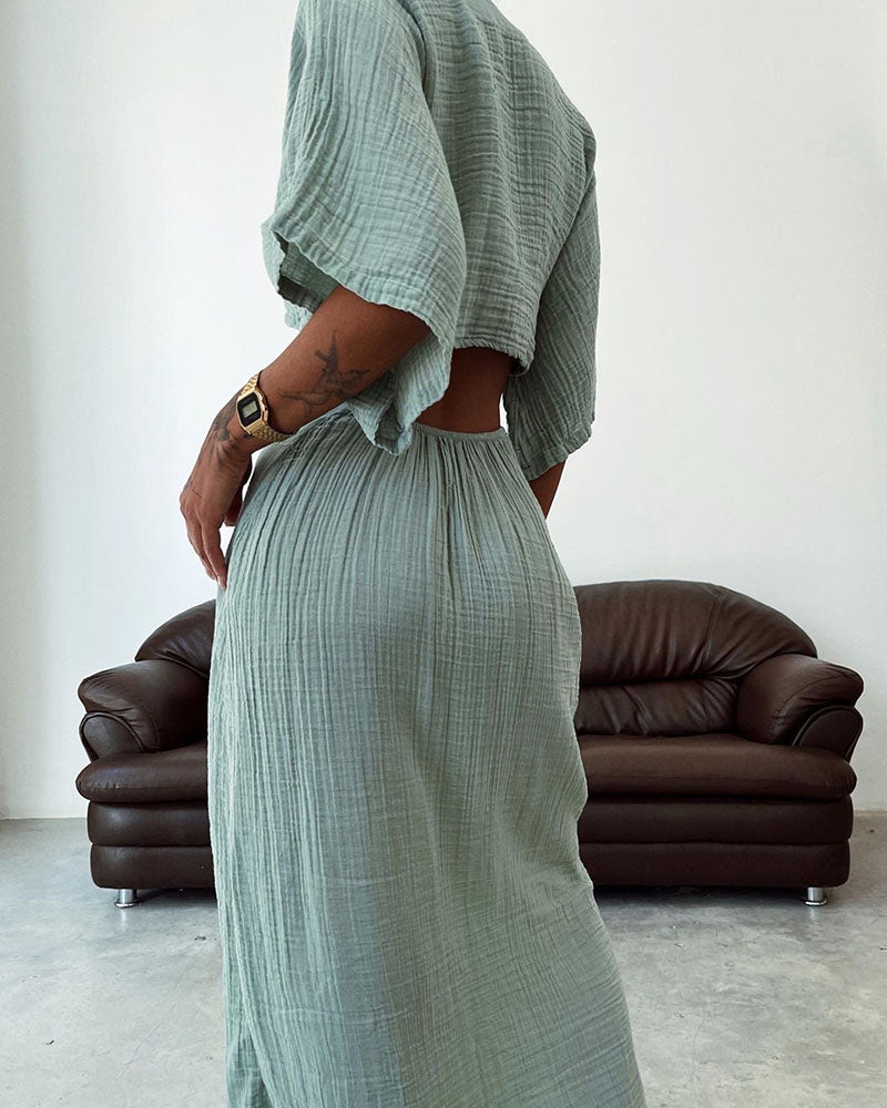 Christie Linen Maxi Dress