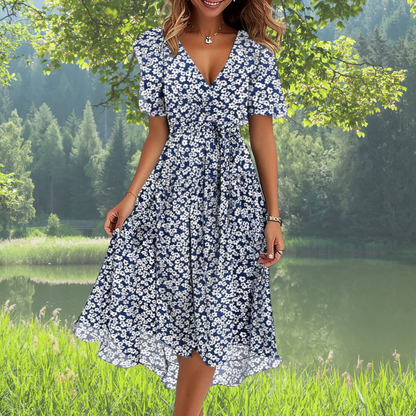 CLAIRE™ ELEGANT DRESS WITH SHORT SLEEVES