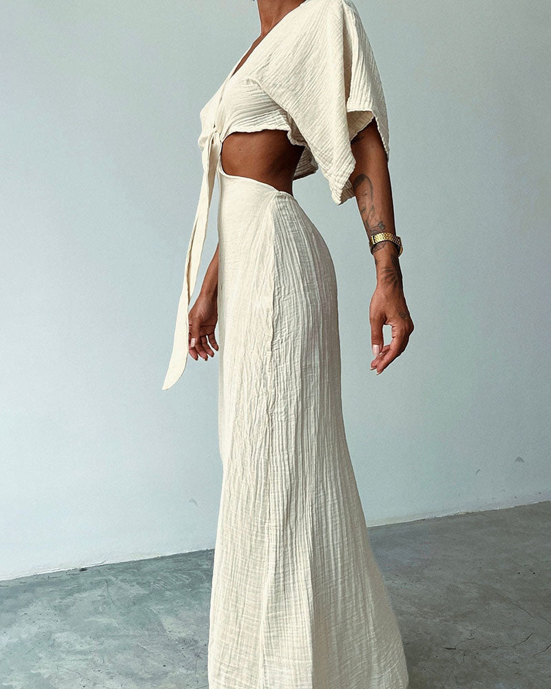 Christie Linen Maxi Dress