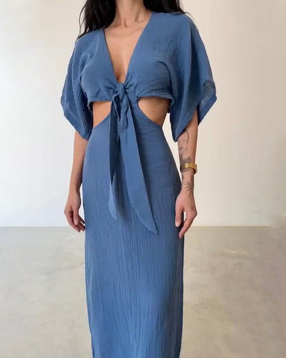 Christie Linen Maxi Dress