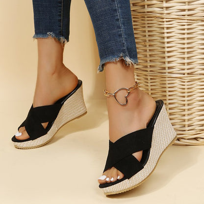 Alma Casual Comfort Wedges Sandals