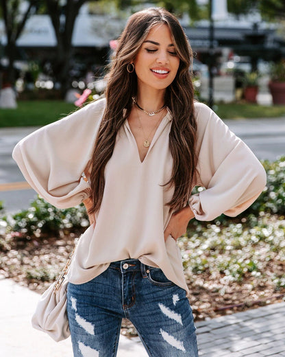 Ellie Chic V-Neck Blouse