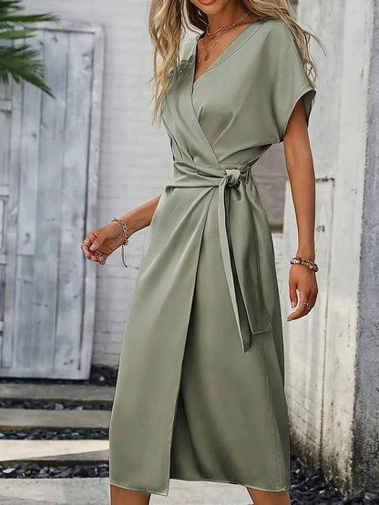 Lynn Satin Maxi Dress