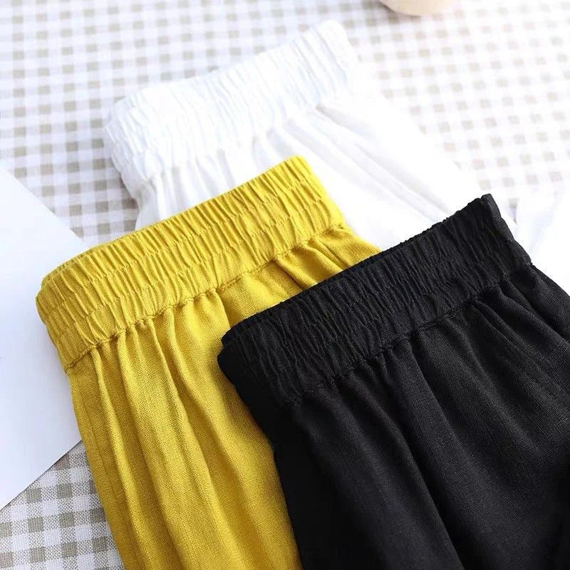 Women's casual cotton trousers