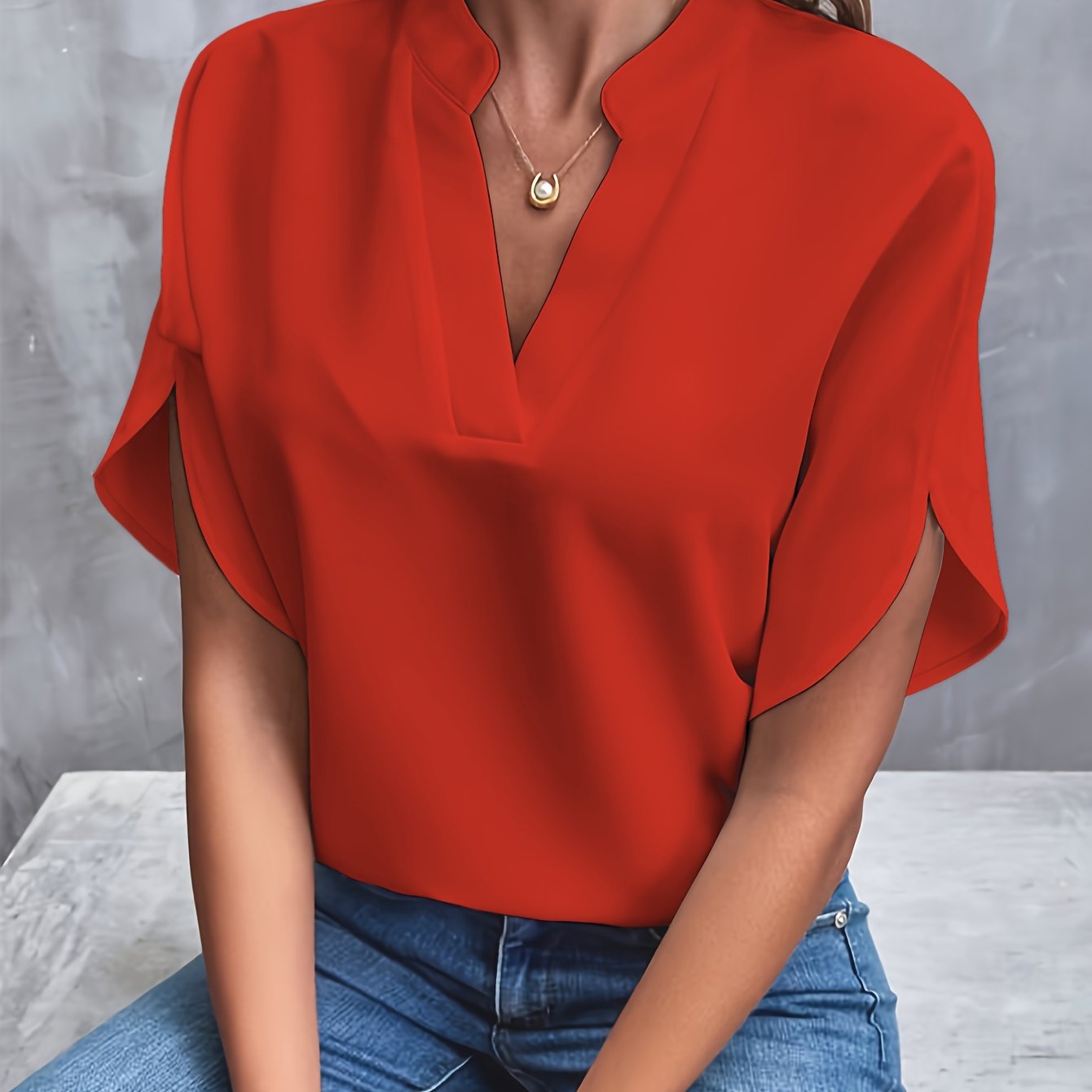 PATRICIA™ BLOUSE WITH FLARED SLEEVES