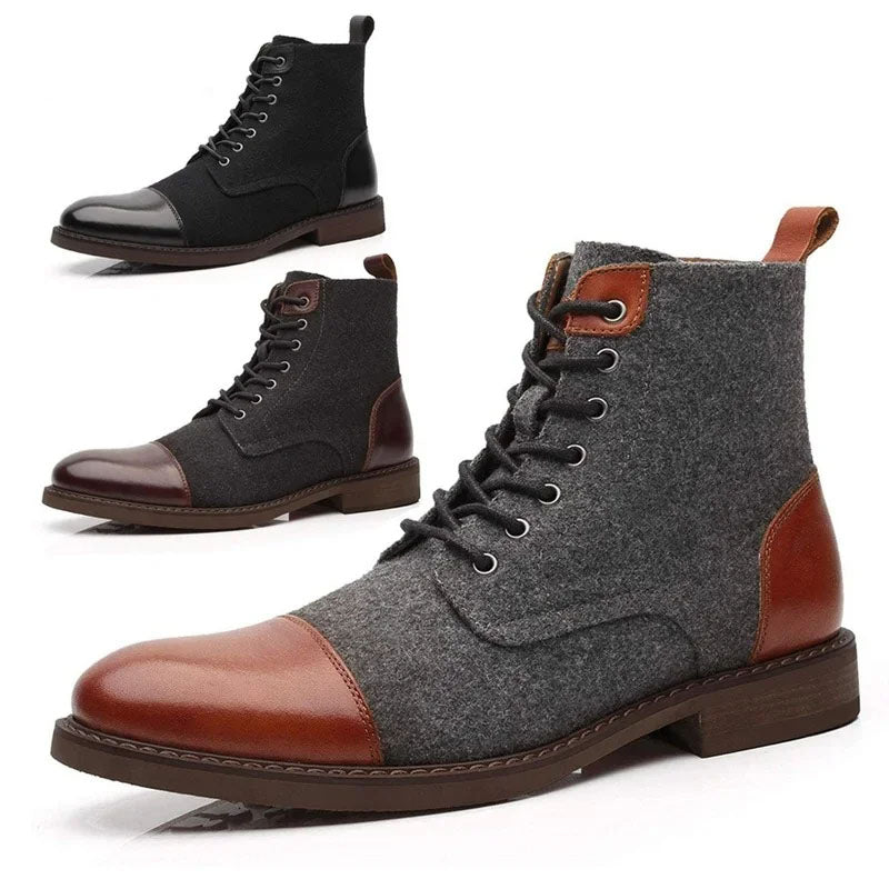 WOOLFORD™  VINTAGE LACE-UP BOOTS