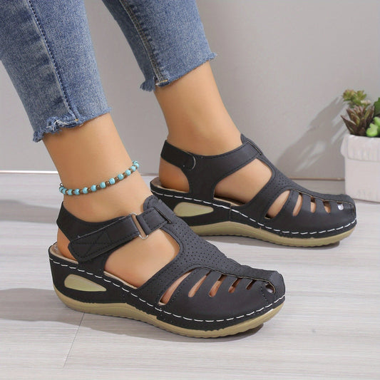 Caitlyn Ankle Straps Wedge Sandals