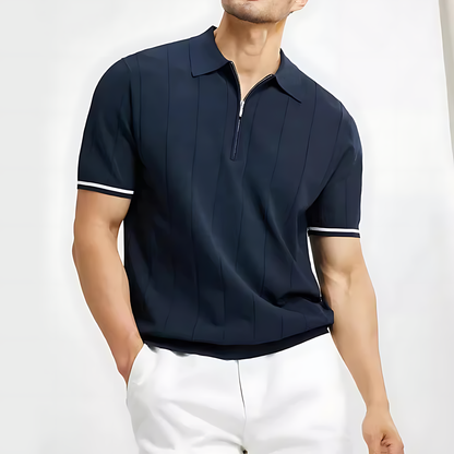 ALVIN™ CLASSIC ZIPPERED POLO SHIRT