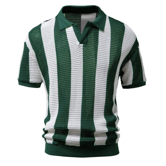 Classic Knitted Polo Shirt